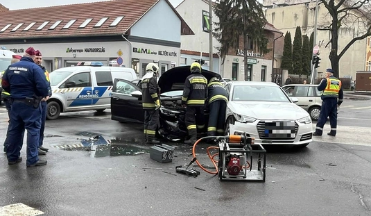 Baleset Miskolc Szentpáli utca - Horváth Lajos utca