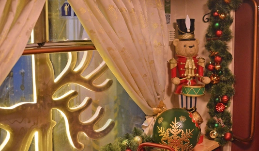 Adventi villamos fotózása