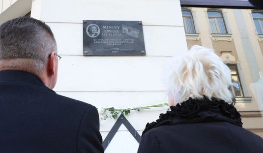 Misley Emesére emlékeztek Miskolcon. Fotó: Juhász Ákos