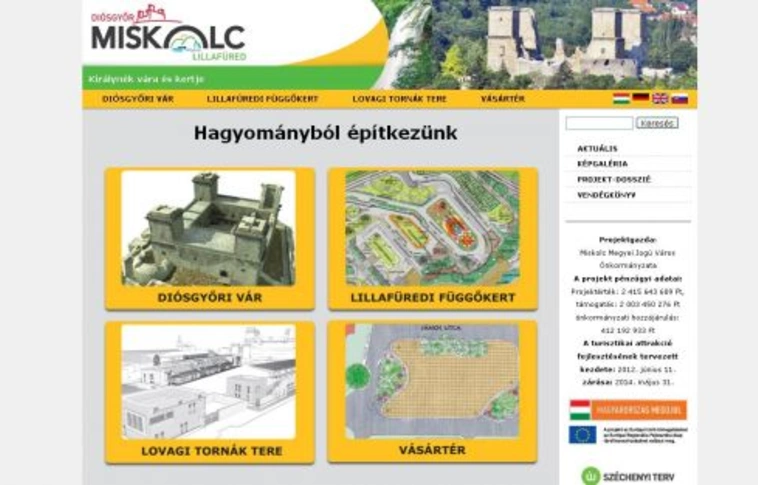 Diósgyőr-Lillafüred: egy weblapon négy fejlesztés