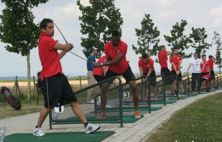 Golfoztak a pihenőnapon