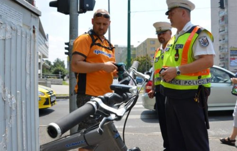 Kerékpárosokat ellenőriztek a sok baleset miatt