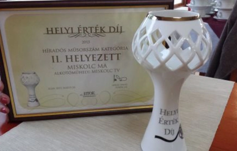Elismerés a Miskolc TV-nek