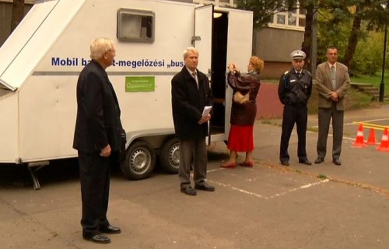 Mobilbusz a gyermekbalesetek megelőzésére