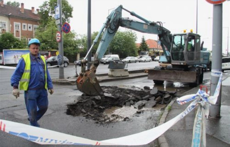 Újabb csőtörés Hejőcsabán