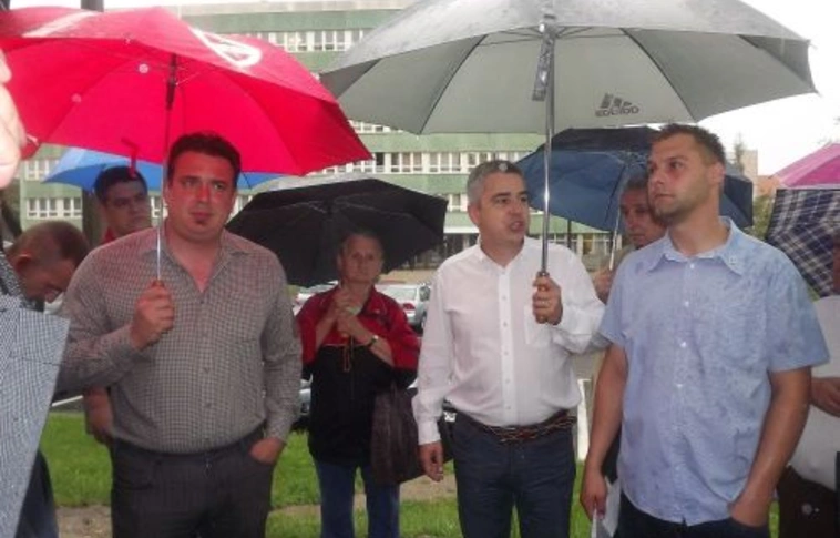 A rendőrség előtt demonstráltak  