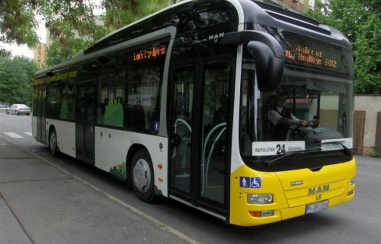 MAN hibrid busz rótta Miskolc útjait