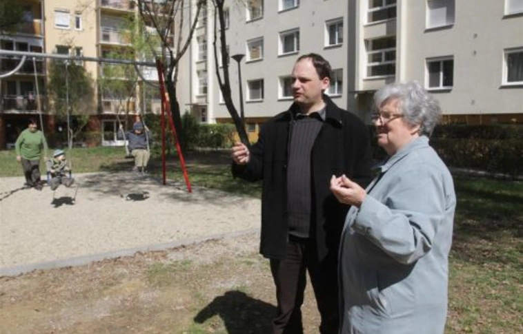 A belváros legnagyobb panelházas övezete