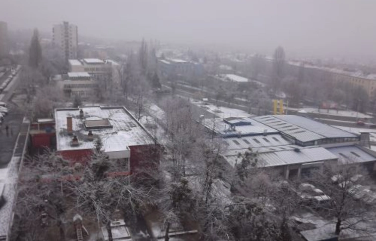 Rövid időre fehérbe öltözött Miskolc
