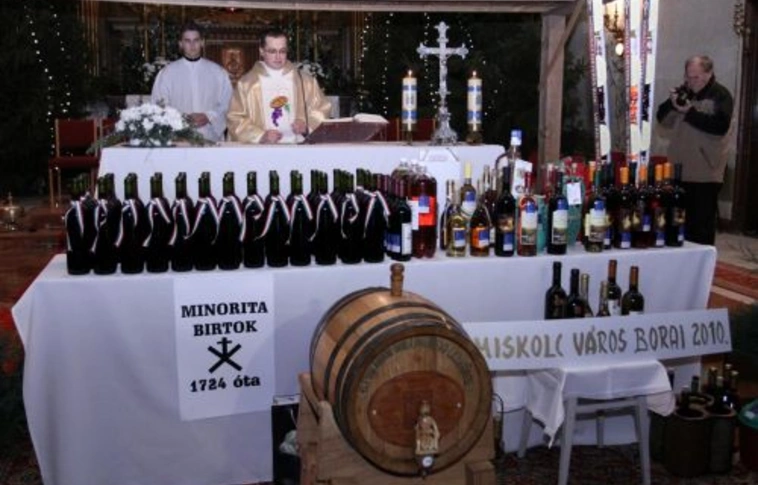 Borszentelés a minorita templomban