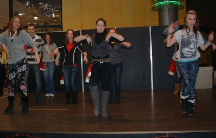 Flash mob a bevásárlóközpontban