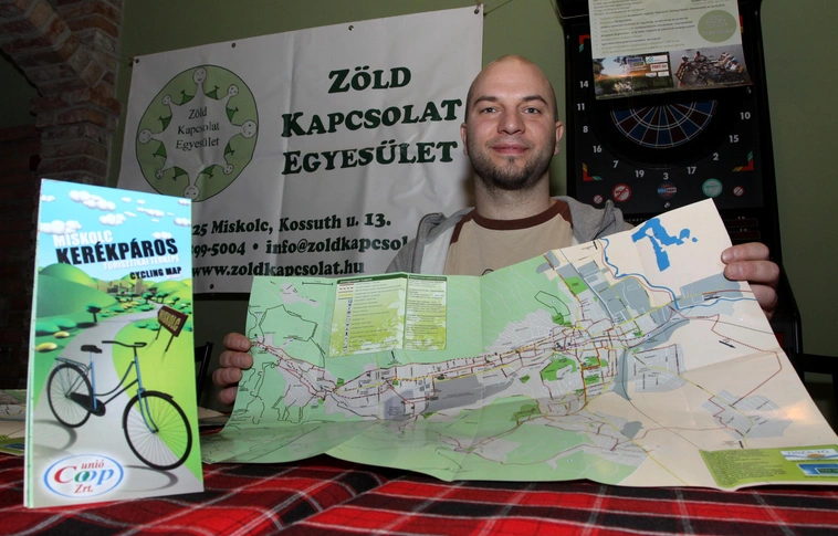 Miskolc kerékpáros turisztikai térképe