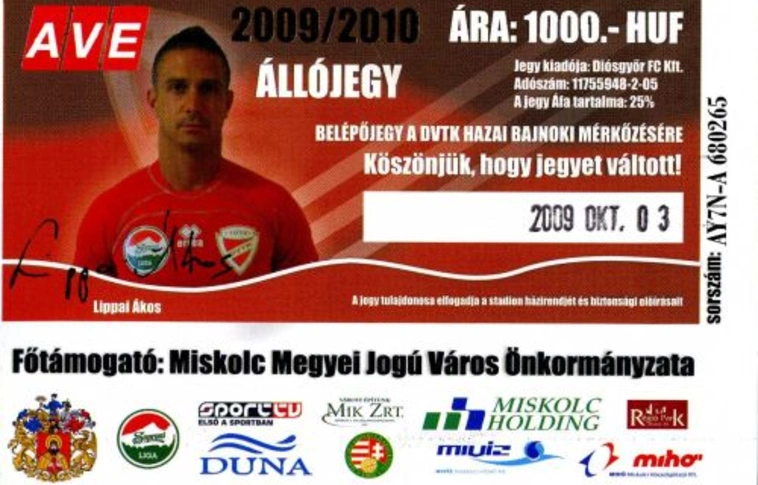 Jegyelővétel a DVTK - Győr meccsre