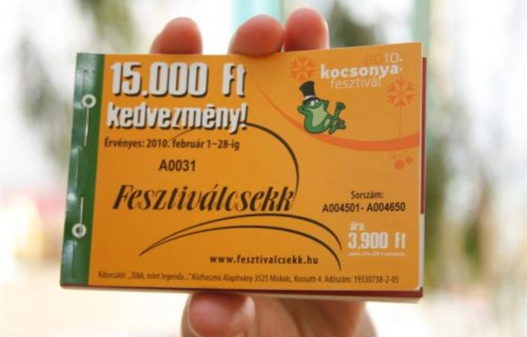 Fesztiválcsekk: új, különleges szolgáltatás