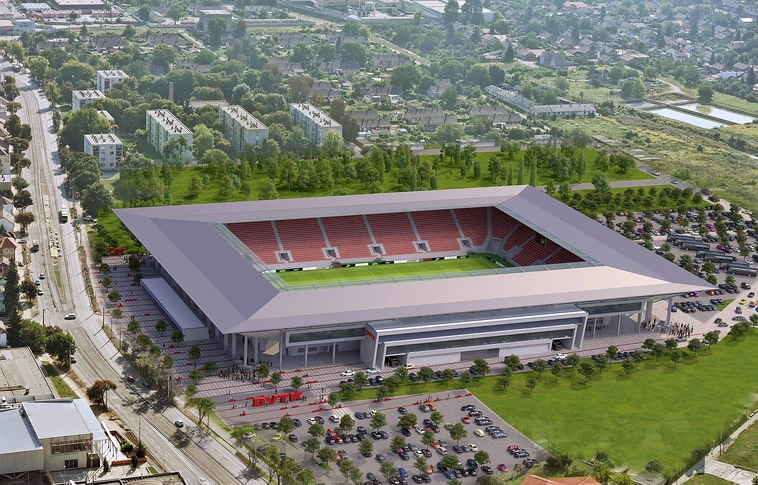 DVTK stadion: napokon belül elkészülnek a végleges kiviteli tervek