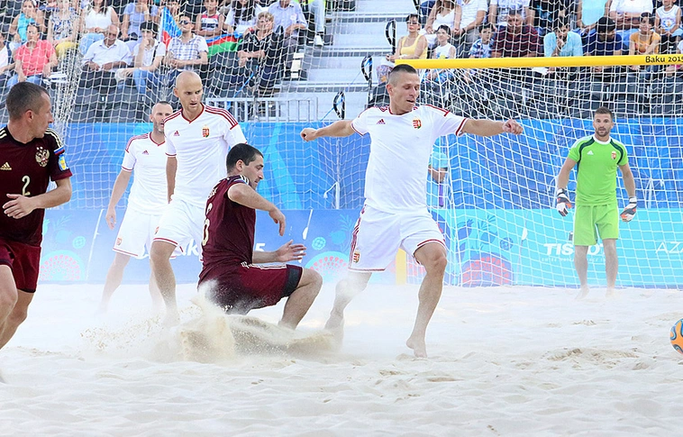Megszorongatta az oroszokat a strandlabdarúgó-válogatott