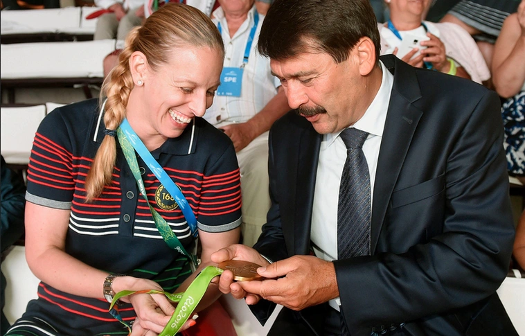A Magyar Házban köszöntötte Áder János a magyar sportolókat