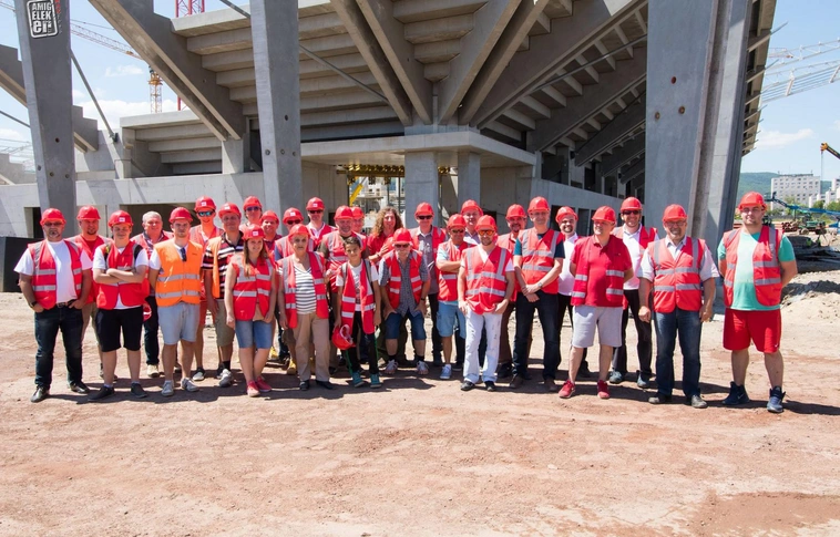 Kérdések, válaszok, tapasztalatok – Szurkolói bejárás az épülő stadionban