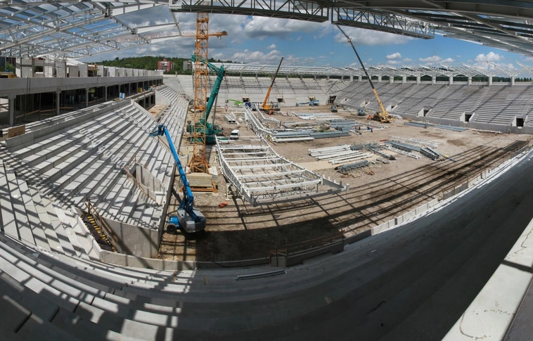 Egyre látványosabb – megnéztük az épülő DVTK Stadiont (Képgalériával)
