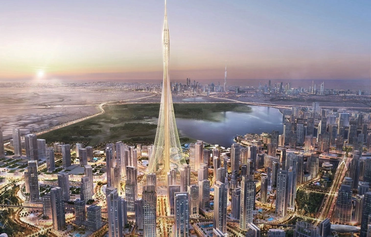 A világ legmagasabb tornyát építik Dubaiban