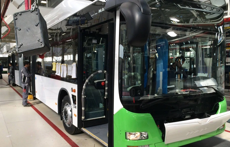 Lefotózták Ankarában a készülő miskolci MAN buszokat