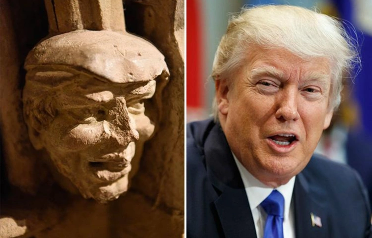 Trump eljövetelét is megjósolták? 700 éves szobrot találtak az amerikai elnökről (Videó)