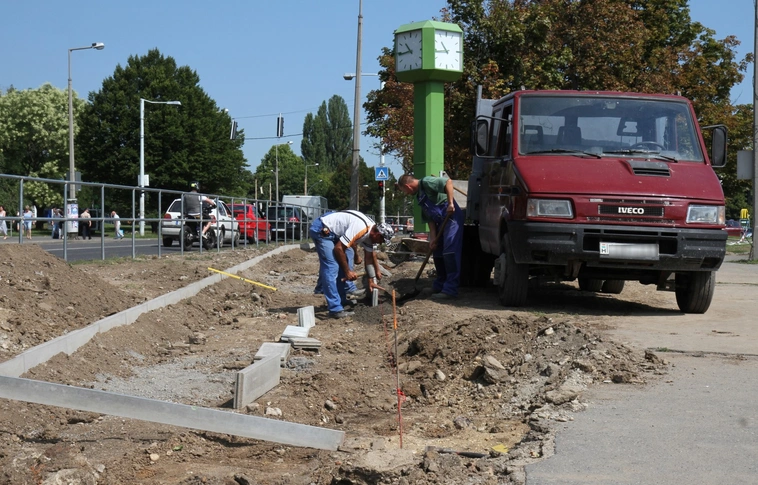 Készül az új park a tapolcai elágazásnál
