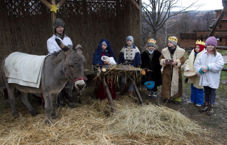 Élő Betlehem és ősi mesterségek bemutatója a Baráthegyen