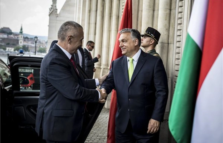 Orbán Viktor is fogadta az albán államfőt