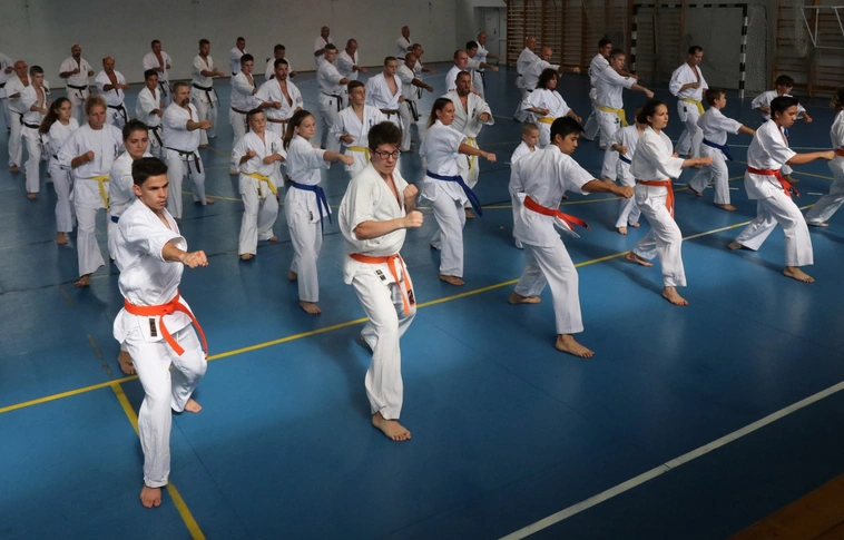 Kyokushin: tizenkét ország karatésai edzenek a miskolci rendészeti szakgimnáziumban (Képgalériával)