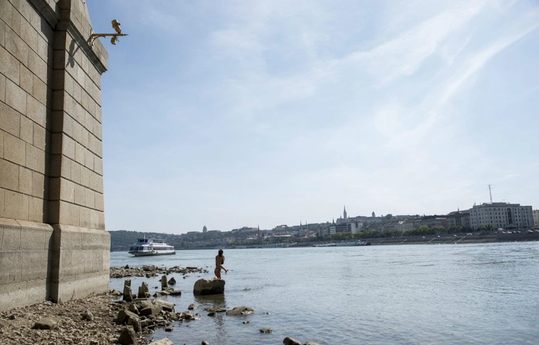 Az ötvenes évek óta nem volt ilyen alacsony a Duna vízszintje