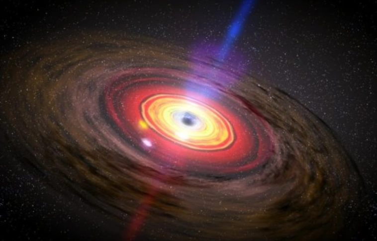 Túlméretezett fekete lyuk uralja egy ősöreg galaxis centrumát
