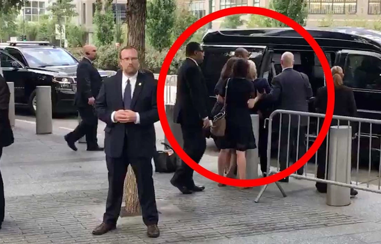 Hillary Clinton rosszul lett a szeptember 11-i New York-i megemlékezésen