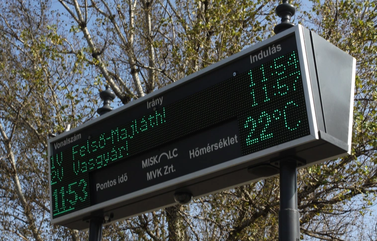 Informatikai karbantartás miatt nem működnek majd a megállók LED kijelzői