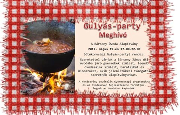 Idén is lesz Gulyás-party a Bársony János úti óvodában