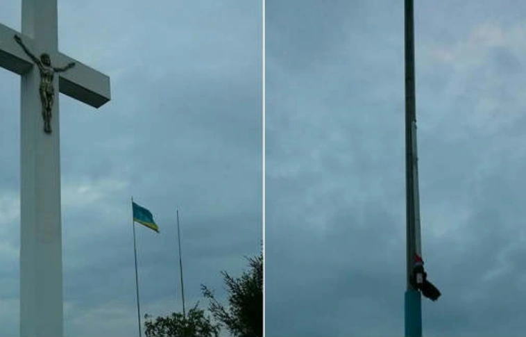 Az ukránok szerint a szél tépte le a magyar trikolórt Beregszász határában