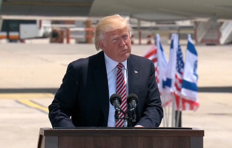 Donald Trump megkezdte izraeli látogatását