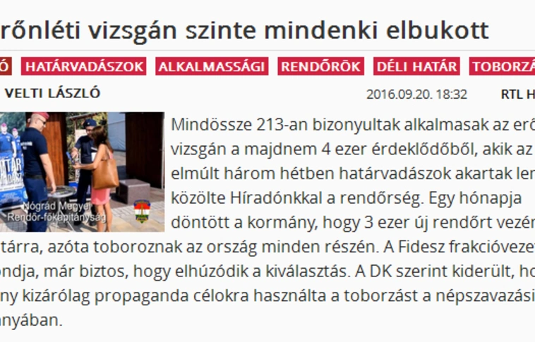 Valótlanságot közölt az Rtl Klub