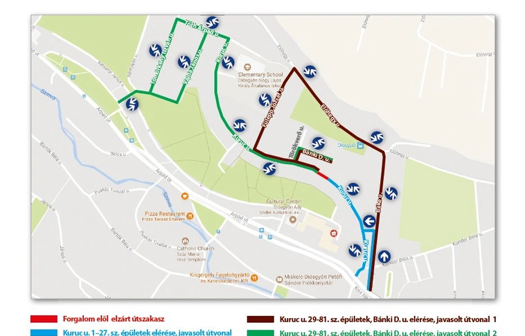 Forgalomkorlátozás távhővezeték-csere miatt