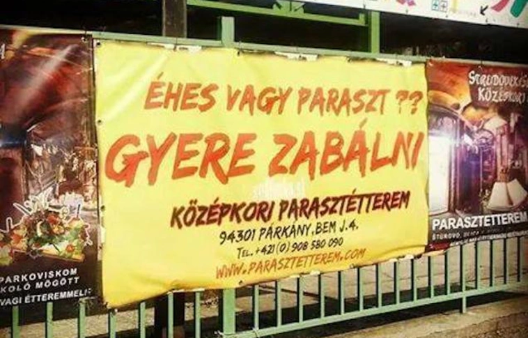 Ilyen bunkó módon étterem még nem csalogatott vendéget!