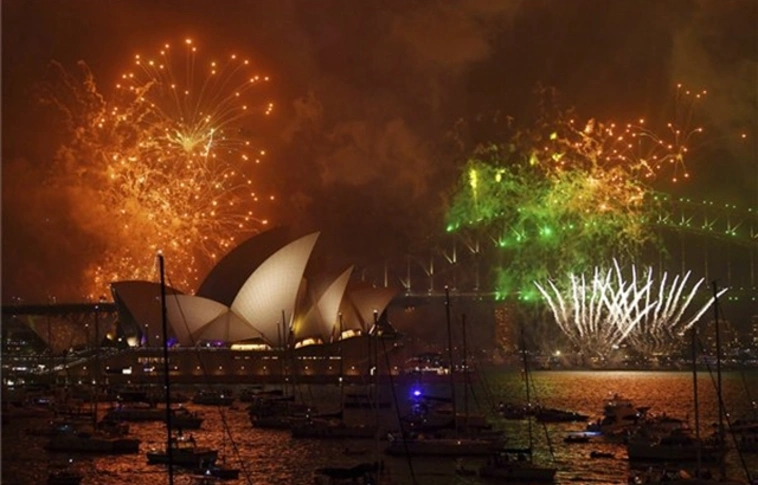 Így köszöntötték Sydneyben az új évet
