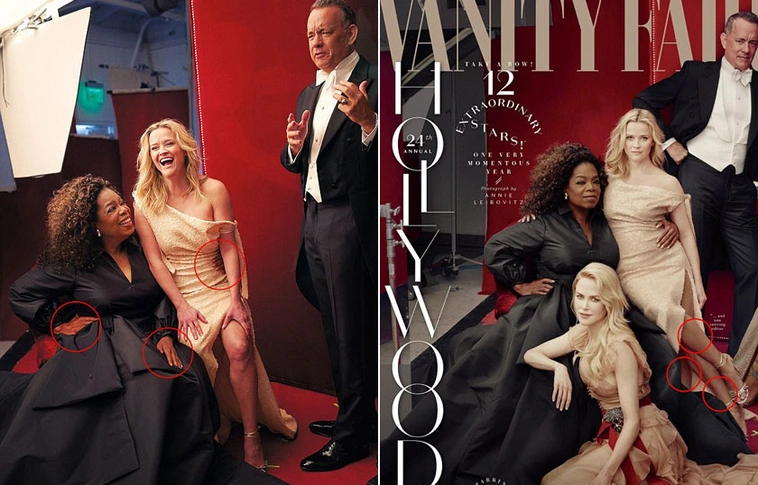 Durva Photoshop-baki: Reese Witherspoonnak három lába van!