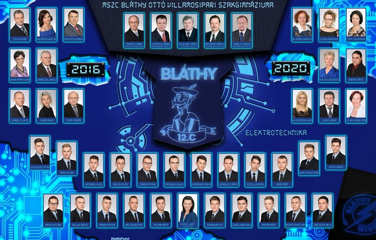 Tabló Bláthy 12.C