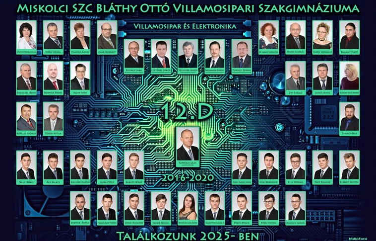 Tabló Bláthy 12.D