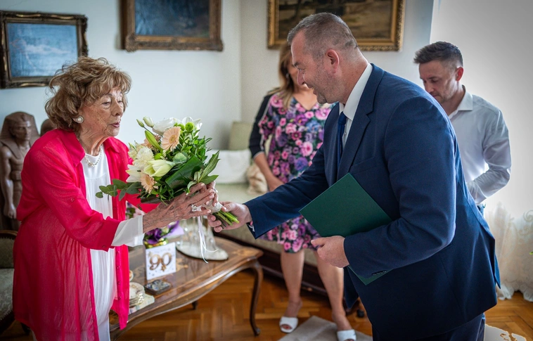 Papp Sándor Józsefné köszöntése