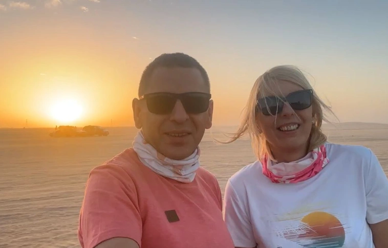 EXC Team tagjai, dr. Simon Réka és Lippai Gábor Bamako