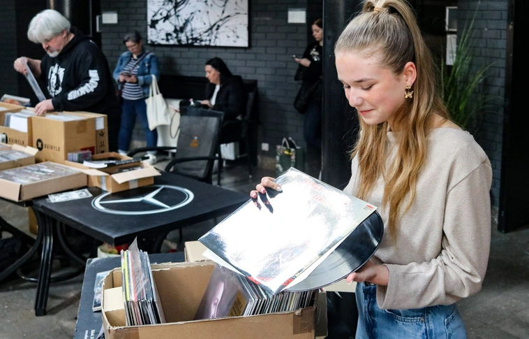 hanglemez börze Miskolc Fotó: Mocsári László