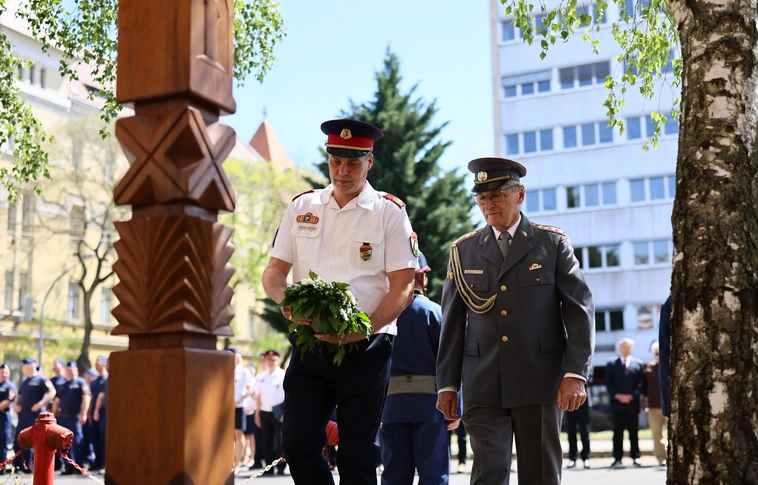 hősökre emlékeztek Miskolcon. Fotó: Rogosz Péter