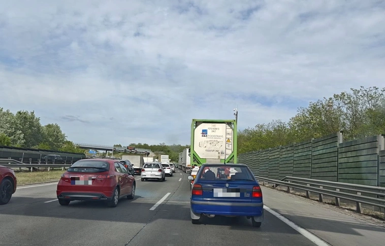 M3 autópálya dugó