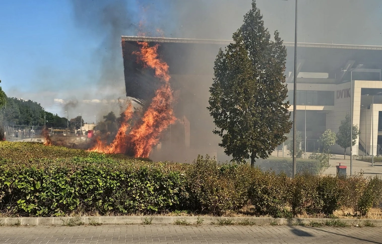 tűz DVTK stadion